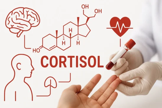 Produzido pelas glândulas suprarrenais, o cortisol ajuda o corpo a reagir ao estresse e manter o equilíbrio físico e mental — mas, em excesso, pode causar sérios prejuízos à saúde (Foto Divulgação Sora)