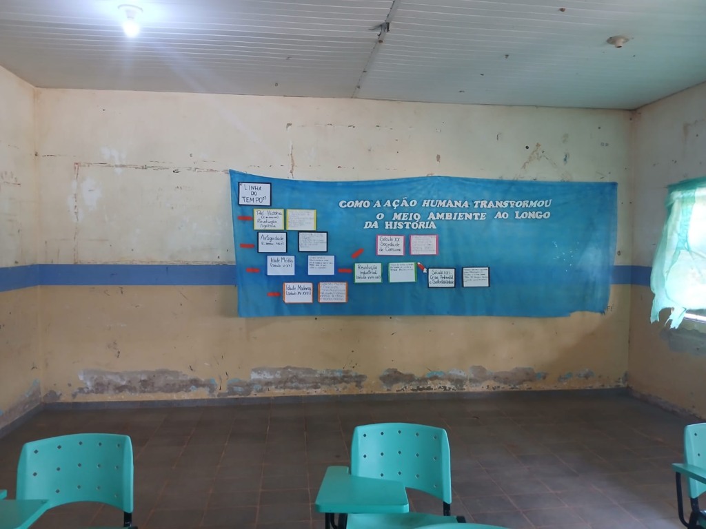 Segundo os denunciantes, todas as salas de aulas estão nessas condições. (Foto: Reprodução).