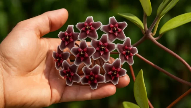 flor-de-cera negra