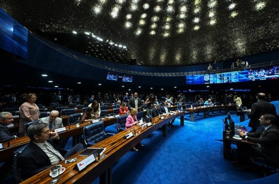 O Plenário do Senado durante as votações desta terça-feira. Foto: Carlos Moura/Agência Senado
