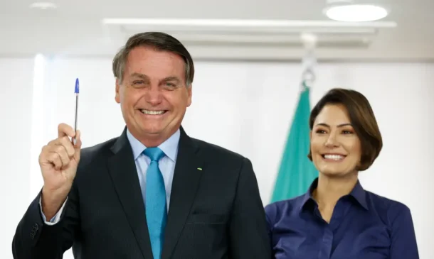 Jair Bolsonaro e Michelle Bolsonaro
