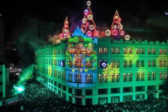 Natal do Palácio Avenida é atração em Curitiba
(Foto: José Fernando Ogura - Prefeitura Municipal de Curitiba)
