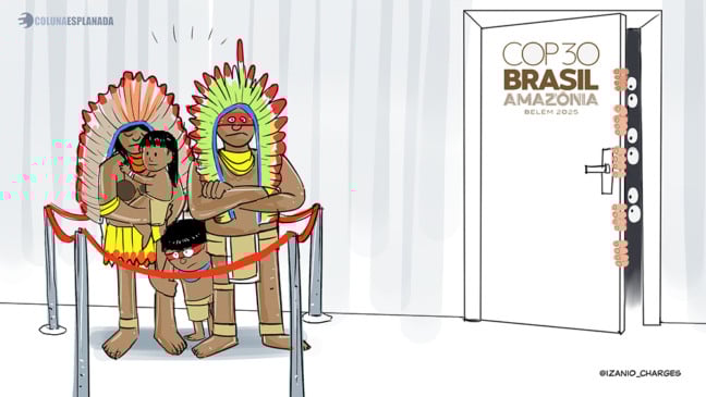 Indígenas denunciam exclusão e falta de espaço na COP30 em Belém