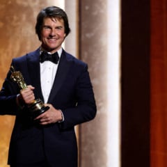 Tom Cruise leva primeiro Oscar da carreira (Foto: Reprodução)