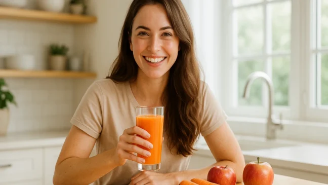 3 motivos para beber suco de cenoura com maçã e fortalecer o sistema imunológico