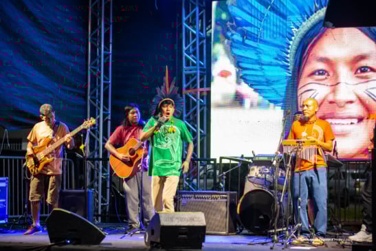 A Kruviana é fruto do projeto de extensão Insikiran Anna Eserenka, voltado à prática musical indígena (Foto Divulgação)