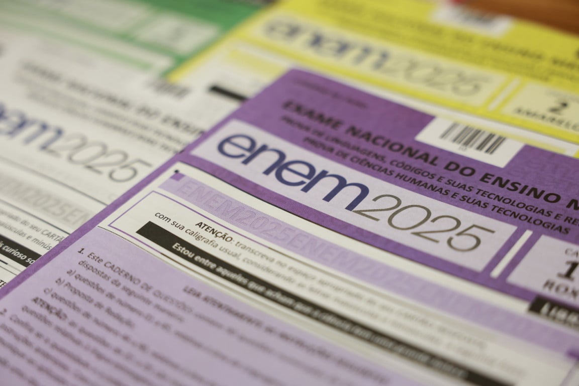 Caderno de Provas 1° dia de aplicação do Enem. Fotos: Angelo Miguel/MEC Caderno de Provas 1° dia de aplicação do Enem. Fotos: Angelo Miguel/MEC