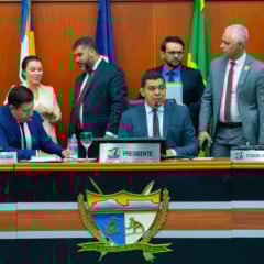 A mesa diretora da Assembleia Legislativa de Roraima nesta terça-feira