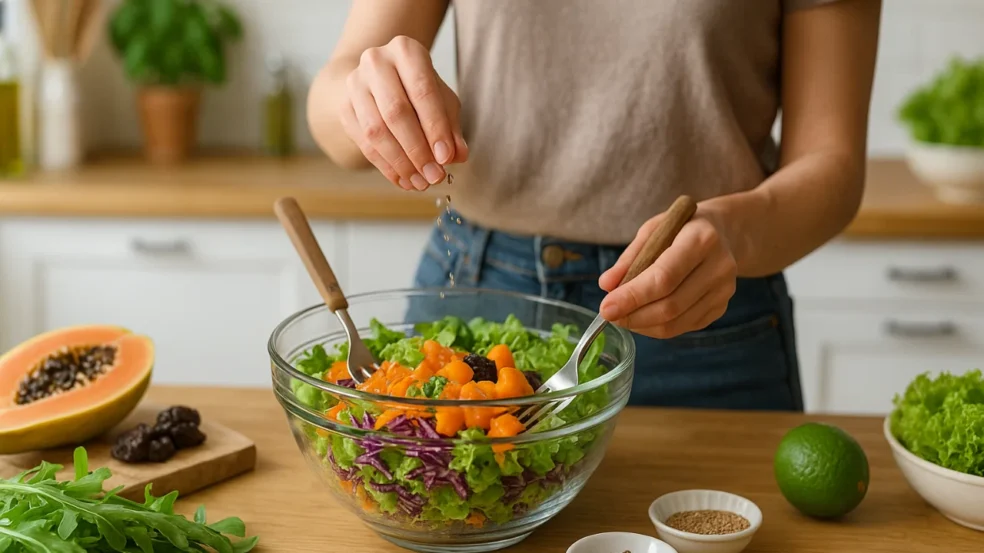 A salada perfeita para quem sofre com prisão de ventre e quer resultado rápido