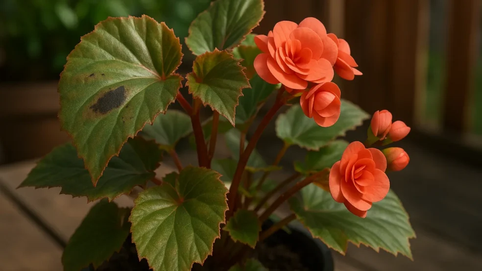 Begônia como proteger as folhas contra pragas e evitar manchas escuras Begônia como proteger as folhas contra pragas e evitar manchas escuras