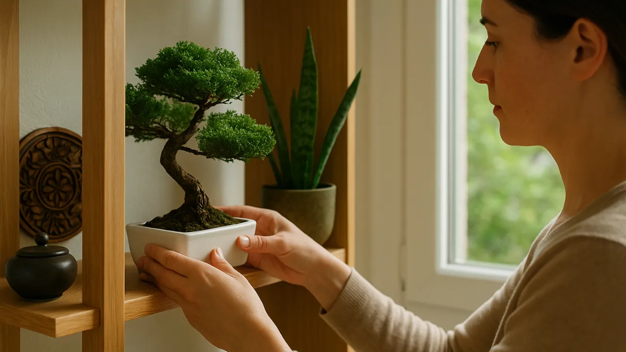 Bonsai decorativo no Feng Shui