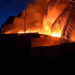 Incêndio em casa no Calungá deixa animais mortos e estrutura comprometida