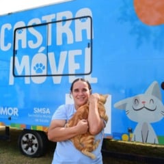 Castra Móvel chega ao bairro União para atendimento a cães e gatos machos