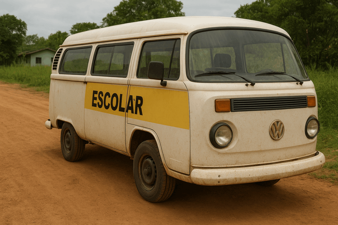 Alunos estão há uma semana sem frequentar as aulas devido à paralisação do motorista. (Foto: IA) Alunos estão há uma semana sem frequentar as aulas devido à paralisação do motorista. (Foto: IA)