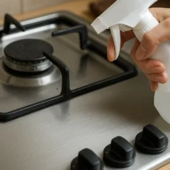 Como manter o fogão limpo o dia todo com um spray feito em casa