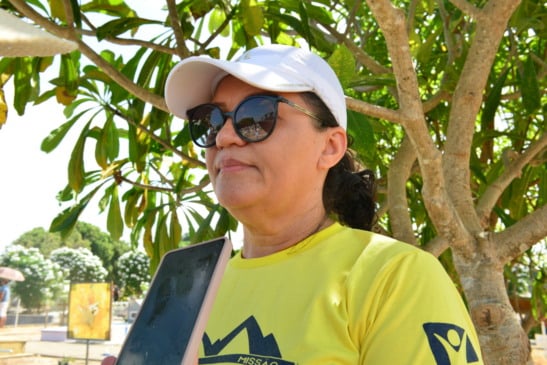 Antonia de Sousa Mangabeira em entrevista à Folha (Foto: Nilzete Franco/Folha BV)