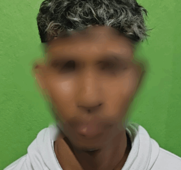 P.C.S, de 23 anos  já tem passagem por tráfico de drogas. (Foto: Divulgação).