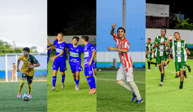Monte Roraima, São Raimundo, Náutico e Progresso fazem a semifinal do Roraimense Sub-15. (Fotos: Reprodução/@bs_oficialrr)