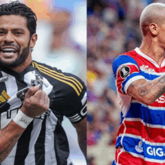  Hulk (Atlético-MG) e Deyverson (Fortaleza)  já foram colegas de equipe em 2024 pelo o Galo. (Foto: Reprodução)