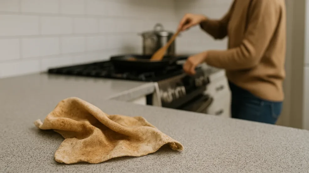 Dois ingredientes baratinhos que você já tem em casa e que salvam qualquer pano encardido difícil de ressuscitar