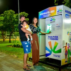 Cabine de hidratação é instalada na Praça do Cidade Satélite