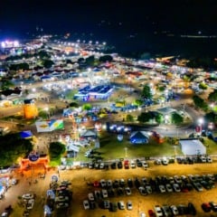 Vista aérea do Parque de Exposições Dandãezinho, palco da Expoferr 2025 (Foto: Divulgação)