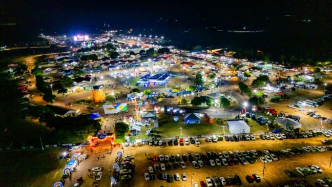 Vista aérea do Parque de Exposições Dandãezinho, palco da Expoferr 2025 (Foto: Divulgação)