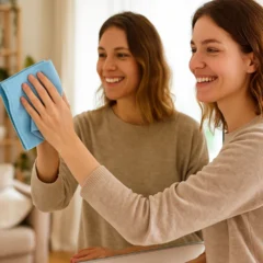 Limpar espelhos assim faz com que a imagem refletida carregue leveza