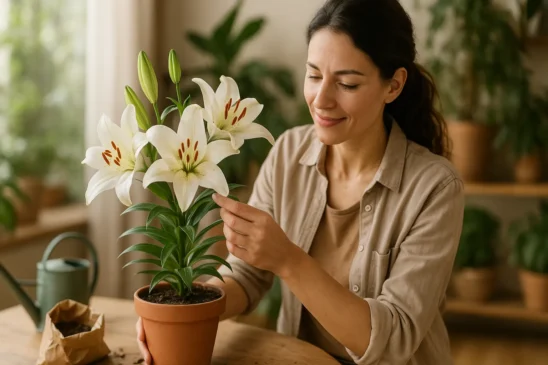 Lírio conheça um truque de adubação que dobra o tempo de duração das flores