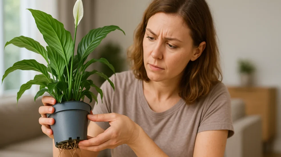 Lírio-da-paz 5 sinais discretos de que ele está pedindo um vaso maior urgentemente