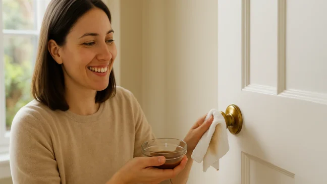 Misture canela e água morna e passe nas maçanetas para abrir o astral da casa