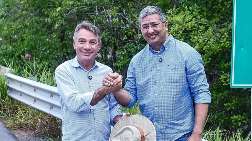 O governador Antonio Denarium e o vice-governador Edilson Damião