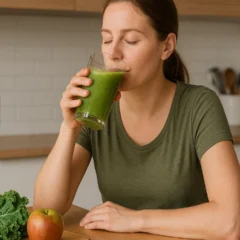 O suco com couve e maçã que ajuda a limpar o fígado e combater o cansaço constante