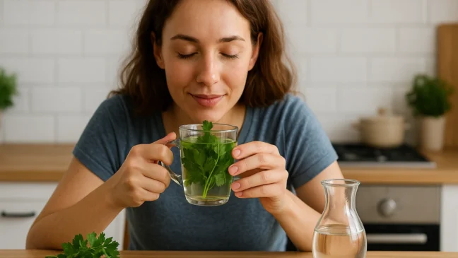 O truque com salsinha que elimina toxinas pela urina