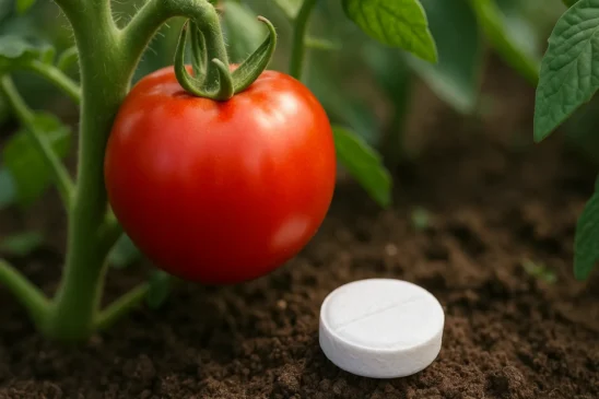 O truque polêmico da Aspirina no pé de tomate