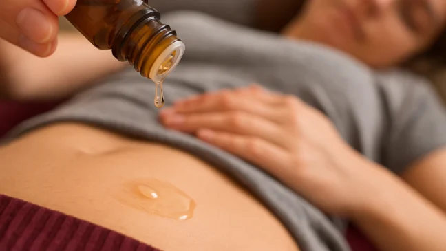 Óleo essencial que alivia cólicas menstruais com apenas 3 gotas