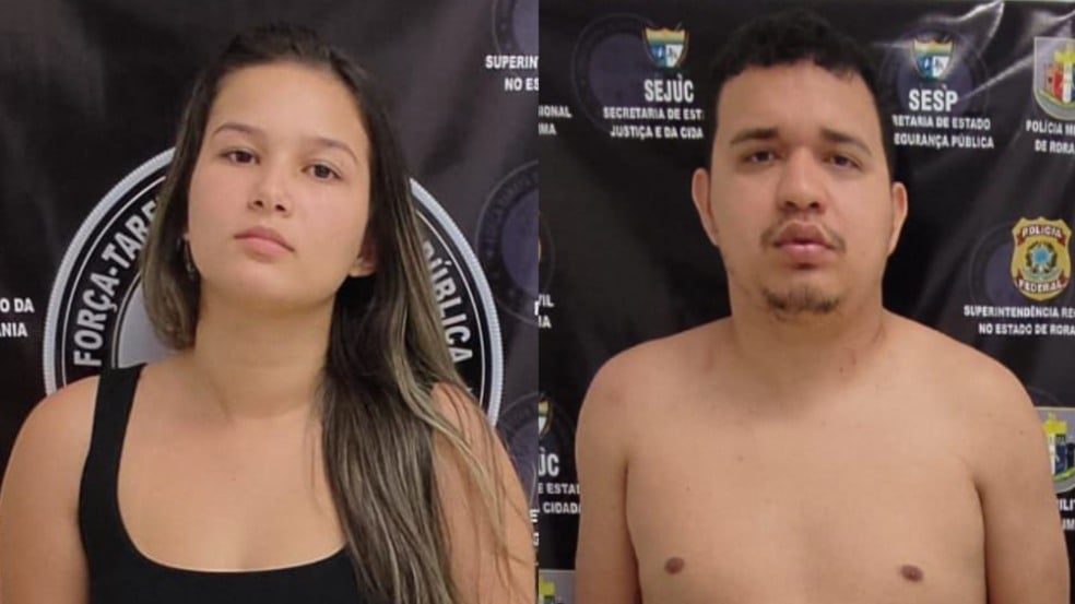 Porcelana e ex-namorado TH da Zona Leste em foto de 2022 após a prisão por tráfico em Roraima (Foto: Reprodução) Porcelana e ex-namorado TH da Zona Leste em foto de 2022 após a prisão por tráfico em Roraima (Foto: Reprodução)