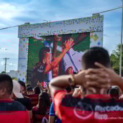 Jogo entre Flamengo e Palmeiras será exibido em dois telões