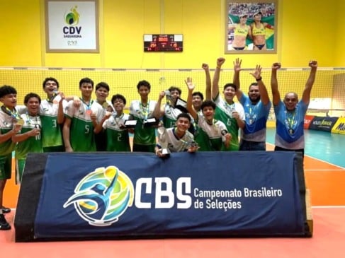 Seleção de Roraima Sub-16 conquista segundo lugar no Campeonato Brasileiro de Seleções no Rio de Janeiro. (Foto: Reprodução)