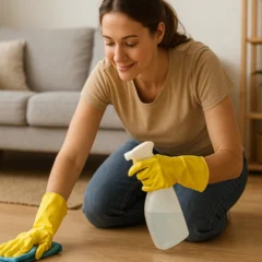 Veja o que acontece se você limpar o chão com água morna e 5 gotas de óleo essencial