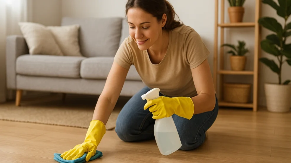 Veja o que acontece se você limpar o chão com água morna e 5 gotas de óleo essencial Veja o que acontece se você limpar o chão com água morna e 5 gotas de óleo essencial