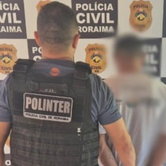 V.S.M foi preso em Normandia, mas foi encaminhado para Boa Vista onde passou pela Audiência de Custódia. (Foto: Ascom/PCRR).