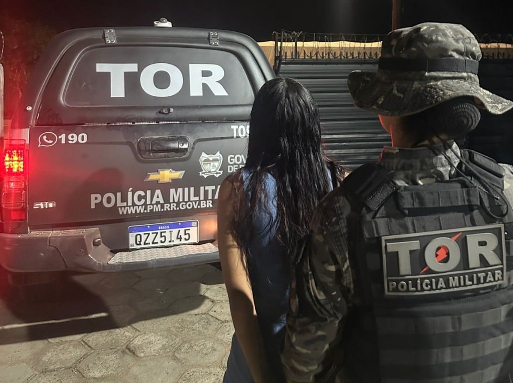 F.Y.A.M, foi presa na noite desta segunda-feira (10), no bairro Pricumã, em Boa Vista. (Foto: Divulgação/TOR).