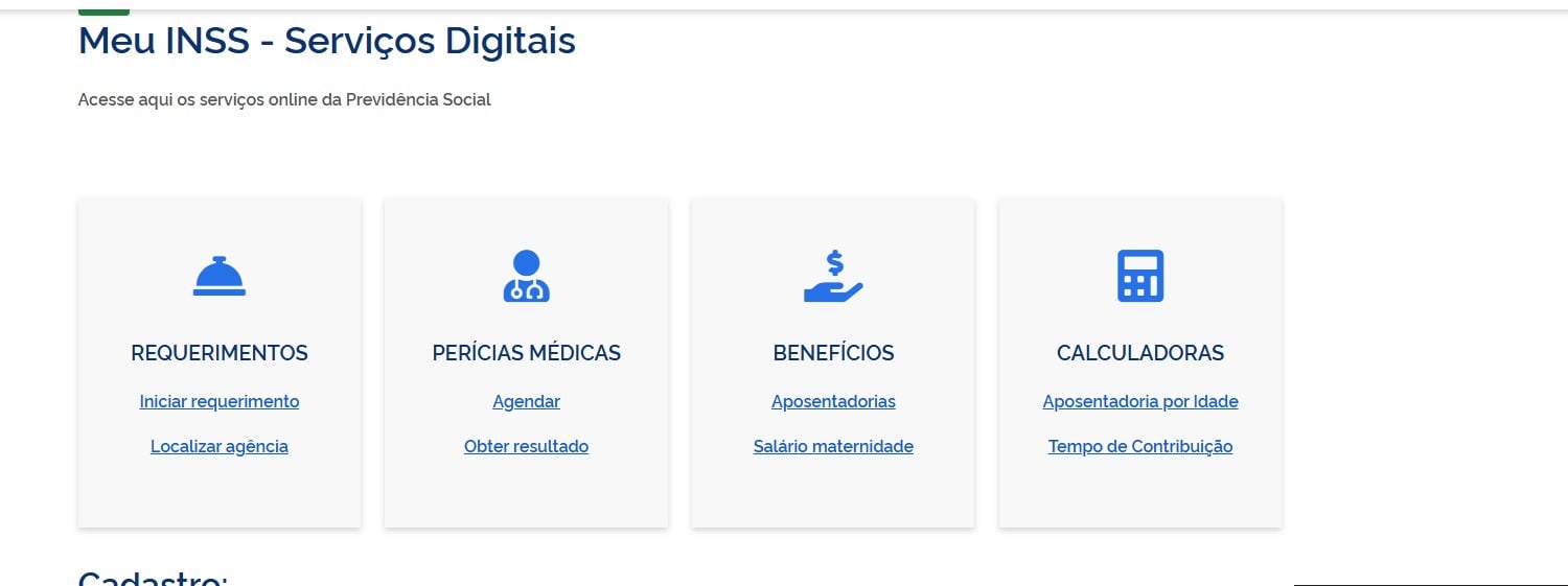 Ao cadastrar a procuração eletrônica, o usuário deve escolher quais serviços o representante poderá acessar e definir o período de validade.(Foto: Reprodução/Governo Federal).