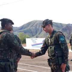 A cerimônia ocorreu na sede da unidade militar, onde o 2º tenente Gabriel Kubanski passou a chefia ao 1º tenente João Ramos Gulart. (Foto: Divulgação)