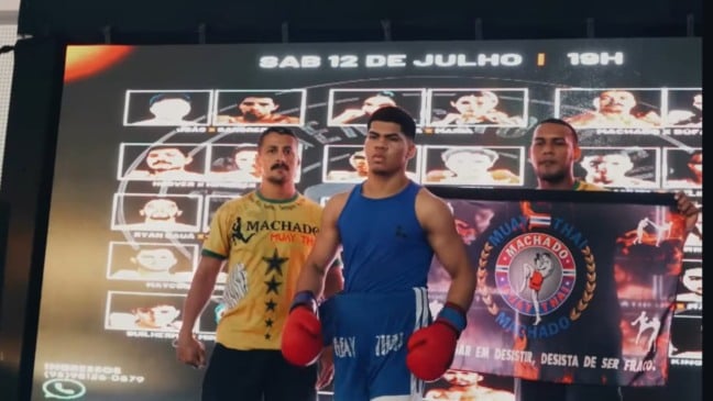 Samuel Tallys representará a seleção brasileira que vai disputar o Mundial de Muay Thai na Tailândia em março de 2026. (Foto: Arquivo pessoal)