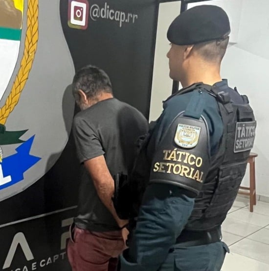 G.V.G.S, foi conduzido pela equipe policial à Central de Flagrante.(Foto: Divulgação).