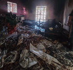 Casa é incendiada após ameaça feita durante disputa de herança em Alto Alegre