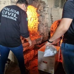 A incineração ocorreu em um forno industrial. (Foto: Divulgação/PCRR)