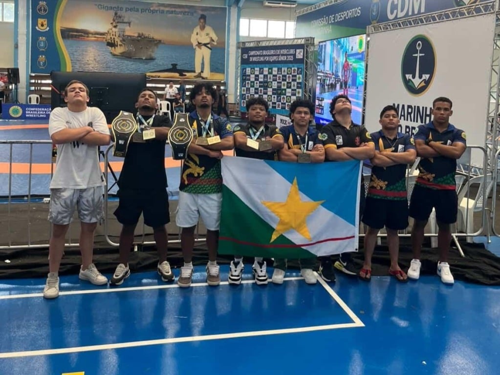Delegação roraimense conquistou seis medalhas no brasileiro de wrestling. (Foto: Divulgação) Delegação roraimense conquistou seis medalhas no brasileiro de wrestling. (Foto: Divulgação)